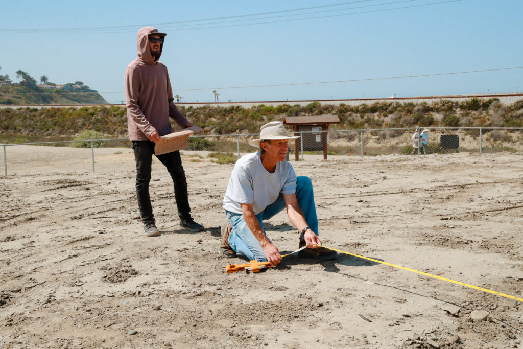 Scientists setting up tile huts for endangered California Least Tern