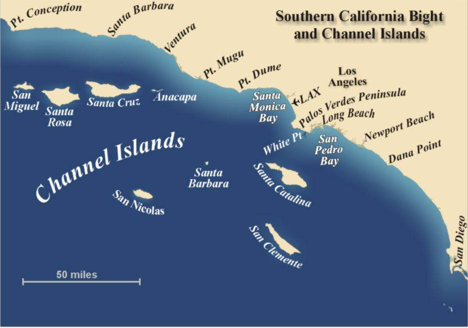 Map of Southern California Bight Map 