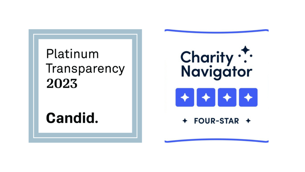 Charity Navigator & Candid Platinum seals